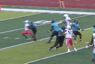 Was forward progress stopped prior to the ball coming out?
