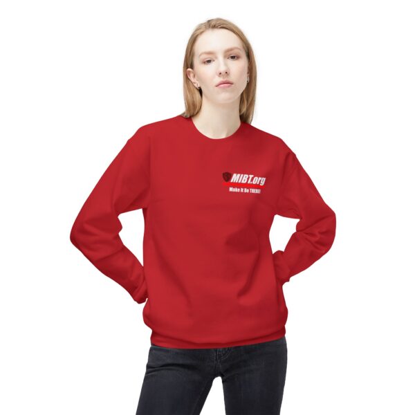 Unisex Fleece Crewneck Sweatshirt | MIBT | Make It Be There! - Image 13