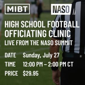 High School Football Officiating Clinic, Live from the NASO Summit
